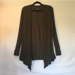 Anthropologie Open Front Waterfall Cardigan